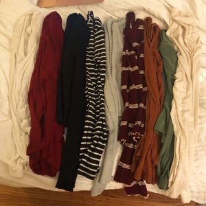 6 long sleeve shirt bundle
